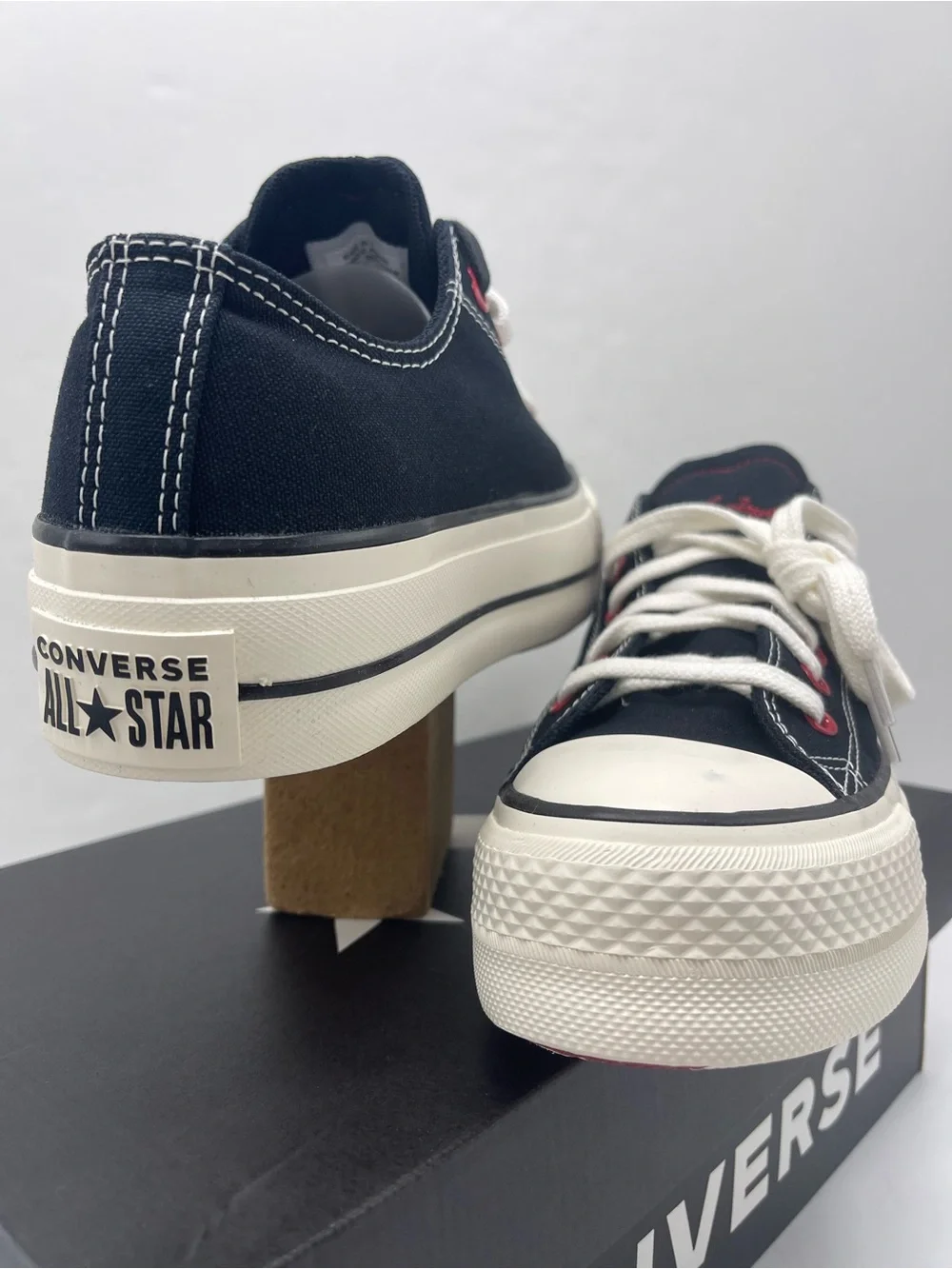 Converse CTAS Lift Ox Platform Sneakers Black Egret Days Ahead A19059C NWT